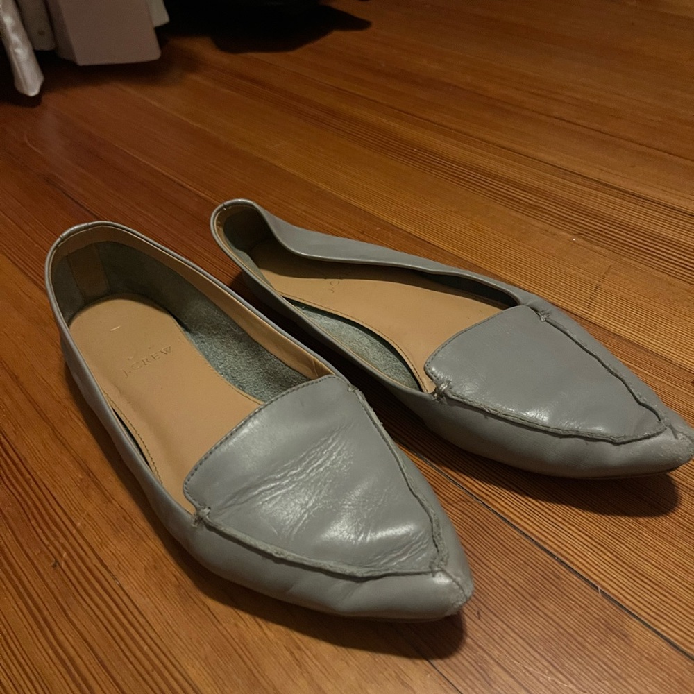 Gray jcrew flats